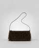 Surkana - Fur-woven bag with adjustable handle Brown - 26MONU312