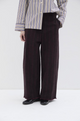 Phisique du role - KYOTO PANTS IN COTTON WOOL Wine - 26W022