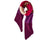 SURKANA - Striped knitted scarf purple - 34BULE731_43