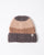 Surkana  - Striped knit beanie Chocolate - 35BUNA532