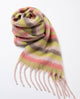 Surkana  - Flat multicolor striped scarf Green - 35BUNE731