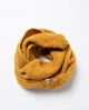 Surkana  - Bouclé knit neck warmer scarf Mustard - 35CUBU731