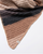 Surkana  - Striped knit tricot scarf Chocolate - 35BUNA731