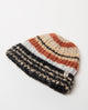 Surkana - Striped knit beanie Beige polyester - 36BURA532