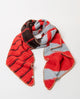 Surkana - Striped knit scarf Maroon - 36BURA731