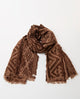Surkana - Jacquard scarf Toffee cotton - 36PAKO221