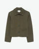 Yerse - Black short cotton jacket Khaki - 43470