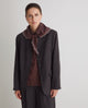 Yerse - Dark-grey striped v-neck blazer - 43872