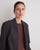 Yerse - Dark-grey striped v-neck blazer - 43872