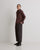 Yerse - Dark-grey striped barrel-leg trousers - 43873