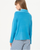 Surkana - Open sleeve knitted sweater Blue - 514BASI233