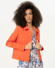 Surkana - Color denim jacket Orange - 514ESTA422