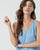 Surkana - Strap top V-Neck Sky Blue viscose - 525LISA023_50