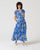 Surkana -Blouse with V-neck opening Blue - 525ORVI127_51