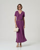 Surkana - Dress v-neck purple - 526BAMO711