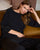 Surkana  - Wide-sleeve boat-neck T-shirt Black - 555LIDA014