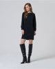 Surkana  - Short oversize modal dress Black - 555LIDA713