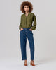 Surkana - Straight-leg jeans with frayed hem Indigo - 556BAJE521