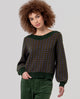 Surkana - Jacquard boat neck sweater Khaki - 556CAMO231