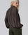 Surkana  - Blouse with tie at neck Tobacco - 565IRAL125