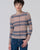 Surkana  - Plaid jacquard sweater Blue knit - 565IRDE231