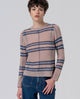 Surkana  - Plaid jacquard sweater Blue knit - 565IRDE231