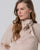 Surkana  - Blouse with neck tie Ecru - 565LIEX121
