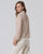 Surkana  - Blouse with neck tie Ecru - 565LIEX121