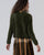 Surkana  - Faux fur knit jacket Green - 565MAFE331