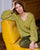 Surkana  - Oversized cable-knit sweater Khaki dark - 565NIAR231