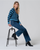 Surkana  - Two-tone chunky knit short cardigan Blue - 565MARA332