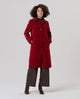 Surkana - Longline coat English Red - 566BARI411