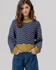 Surkana - Scalloped high neck sweater Green - 566BUNO231
