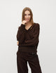 MBYM - BRAVANI Gillian V-M Knit Java Pullover Viscose Polyester - 57620487