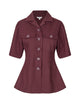 Mbym - Malima Peplina-M Shirt Blouse Fig polyester viscose - 62710557