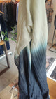 Surkana  - Rectangular tie-dye scarf Black - 35PADE221