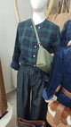 Beatriz Furest - Blouse Shirt Navy Green - 50R130