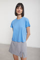 Ottod'Ame - T-Shirt Ambra Azzurro with round neck Cotton - DM8091