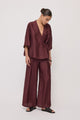 Ottod'Ame - Pants Merlot Linen  - DP0009