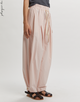 Phisique du role - Pants in natural cotton pleated - 26P043
