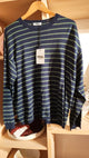 TRVL DRSS - THE JORY Sweater Ink blue green stripe - 03-T1317 64AA