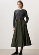 TRVL DRSS - The LIZ SKIRT Khaki Green - 07-T1068 88AA
