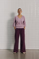 With Black - WBLAPRIL HS V-NECK pullover Lavender Sky - 00001589