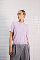 With Black - WBLMILES short sleeve T-shirt Lavender Sky - 00001349