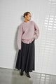 With Black - WBLOPHELIA LS Pullover Dark Rose - 00001455