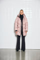 With Black - WBLABBY 3 4 Puffer Jacket Soft Rose - 00001110