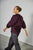 With Black - WBLGRAZIE Half Sleeve Top Windsor Wine - 00001427