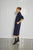 With Black - WBLJOLINE LS MIDI DRESS Midnight blue Viscose - 00001429