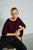 With Black - WBLKAI SS PULLOVER Wine Melange - 00001439