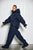 With Black - WBLKYLIE Real Down Jacket Mid Night Blue recycled polyester - 00001411